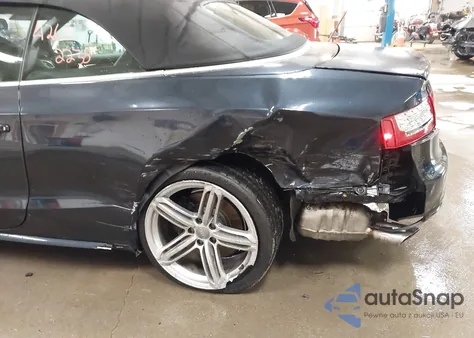 2012 Audi S5 3.0 Premium Plus z USA, uszkodzony, nr VIN WAUCGAFH3CN003622